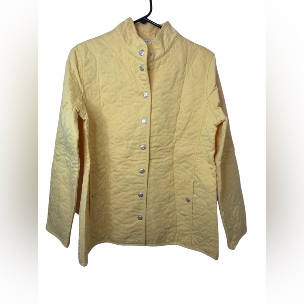 Alfred Dunner Light Yellow Quilted Jacket NWT